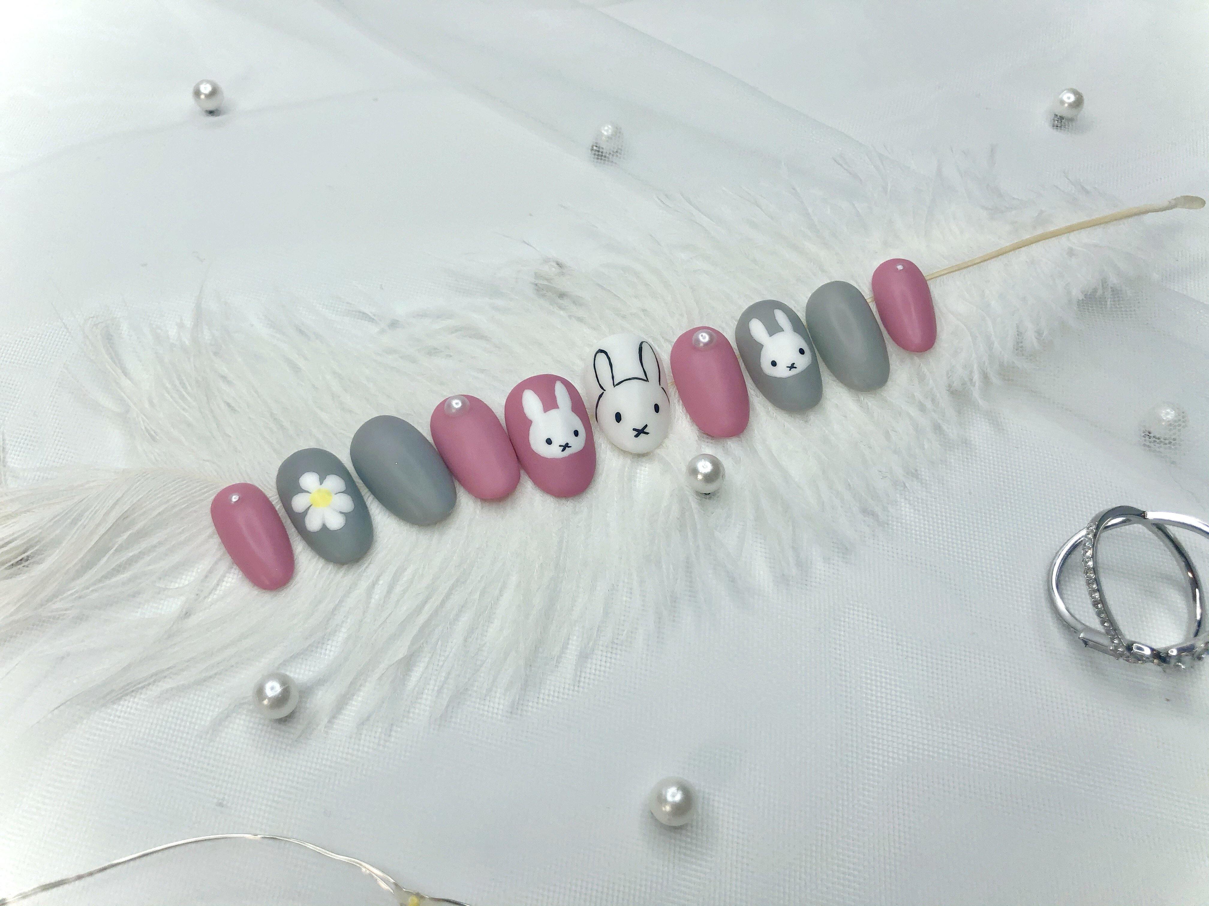 Mix Color Miffy Bunny Nail Charms-20pcs